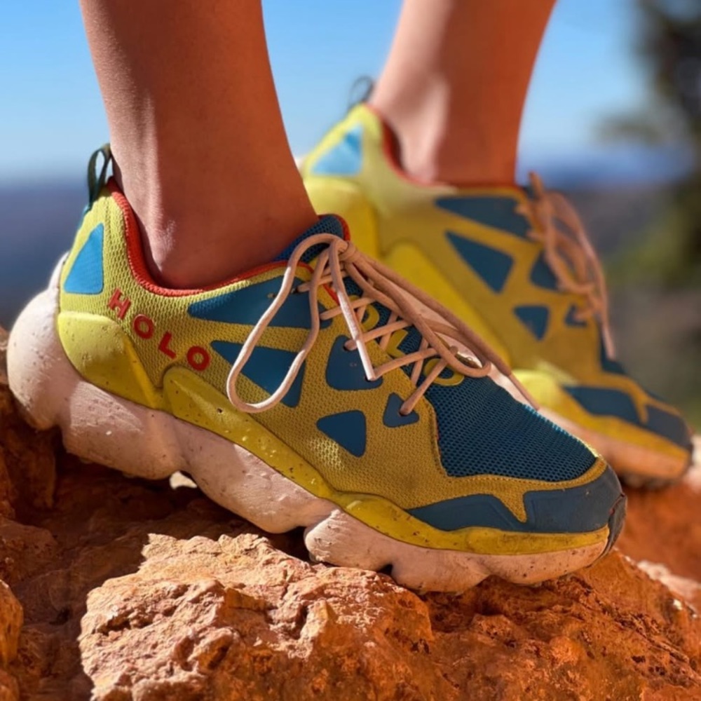 HOLO Women's Sneakers - Blue, Yellow, and Orange